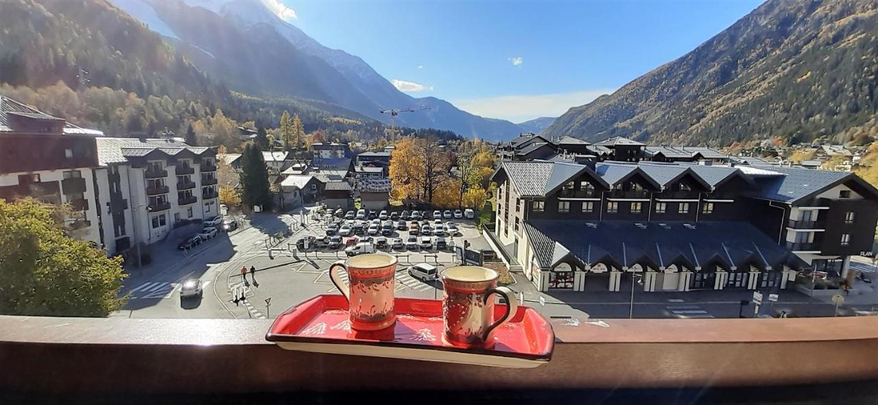 Vue Montblanc Magique En Centre-Ville Avec Parking Chamonix Luaran gambar