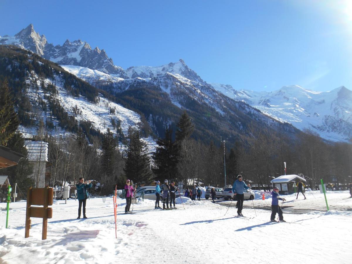 Vue Montblanc Magique En Centre-Ville Avec Parking Chamonix Luaran gambar